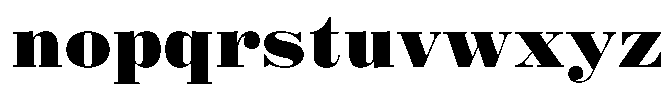 Standard Poster Black Font LOWERCASE