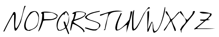 Stan's Hand Font UPPERCASE