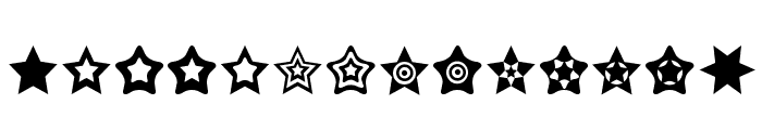 Star Things Font LOWERCASE