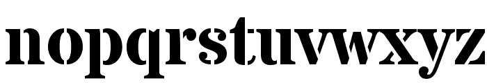 Stardos Stencil Bold Font LOWERCASE