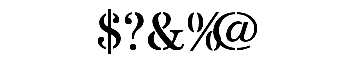 Stardos Stencil Regular Font OTHER CHARS