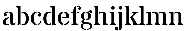 Stardos Stencil Regular Font LOWERCASE