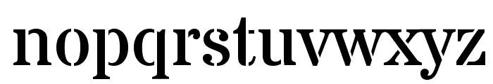 Stardos Stencil Regular Font LOWERCASE