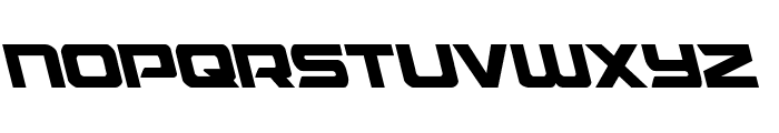 Starduster Leftalic Font LOWERCASE