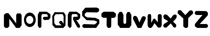 Stare-Buckle Fight Font LOWERCASE
