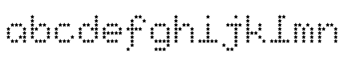 StarryTypeLA Font LOWERCASE