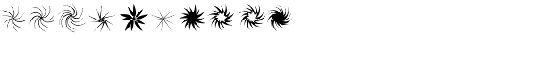 Stars NSpirals EF-Regular Font OTHER CHARS