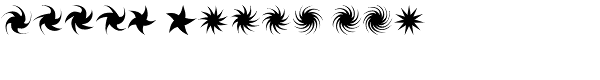 Stars NSpirals EF-Regular Font UPPERCASE