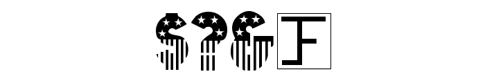 Stars & Stripes Font OTHER CHARS