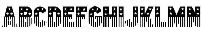 Stars & Stripes Font UPPERCASE