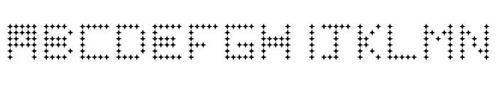 Stars in the sky Regular Font UPPERCASE