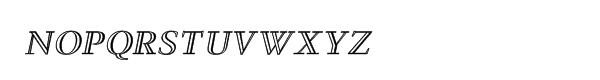Steinburg Modern™ Inline Bold Oblique Font LOWERCASE