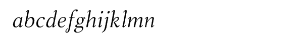 Steinburg Modern™ Italic Font LOWERCASE