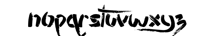 Stencil Brush Font UPPERCASE