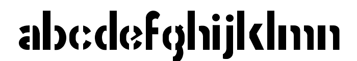 Stencil Gothic Font LOWERCASE