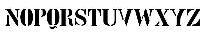 Stencil Intellecta Limited Set Font UPPERCASE