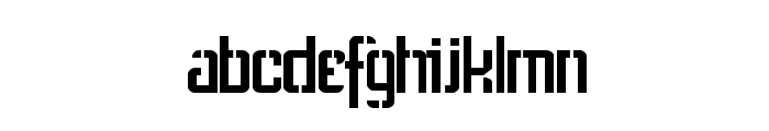 Stencil Intellecta Limited Set Font LOWERCASE
