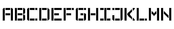 Stencil Pixel-7 Font UPPERCASE