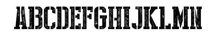 Stencil Style New Font LOWERCASE