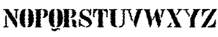 StencilIntellectaTrashFree Font UPPERCASE