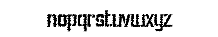 StencilIntellectaTrashFree Font LOWERCASE