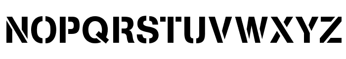 Stencilia-A Font UPPERCASE