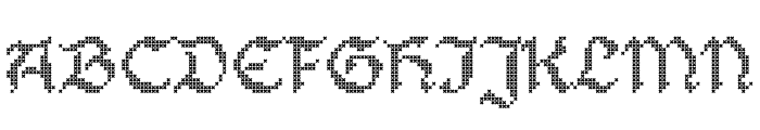 Stitch Warrior Font UPPERCASE
