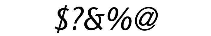 StoneSans Italic Font OTHER CHARS