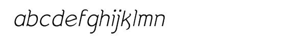 Strangelove™ Italic Font LOWERCASE