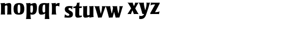 Strayhorn MTStd-Extra Bold Font LOWERCASE