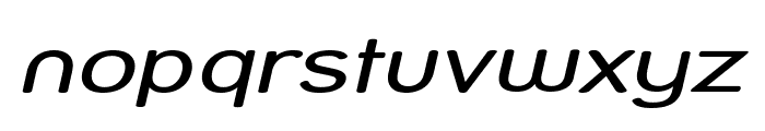 Street - Compressed Italic Font LOWERCASE
