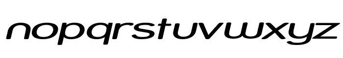 Street - Expanded Italic Font LOWERCASE