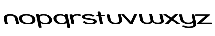 Street - Expanded Reverse Italic Font LOWERCASE