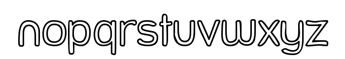 Street Freehand - Outline Font LOWERCASE