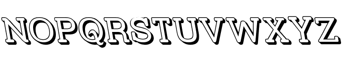 Street Slab - 3D Rev Font UPPERCASE