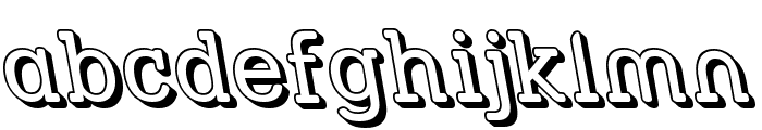 Street Slab - 3D Rev Font LOWERCASE