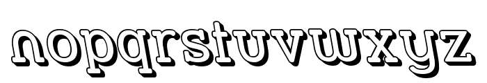 Street Slab - 3D Rev Font LOWERCASE