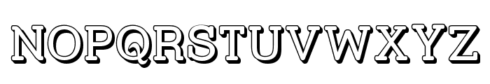 Street Slab - 3D Font UPPERCASE