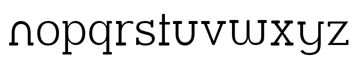 Street Slab Fine Font LOWERCASE