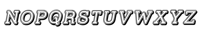 Street Slab - Fortuna Italic Font UPPERCASE