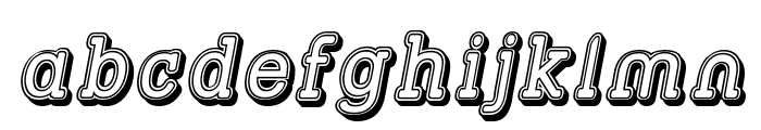 Street Slab - Fortuna Italic Font LOWERCASE
