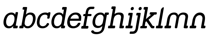 Street Slab Italic Font LOWERCASE