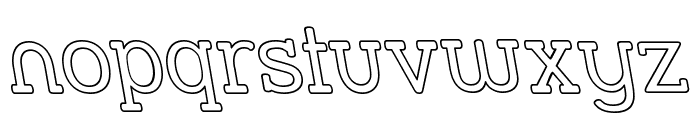 Street Slab - Outline Rev Font LOWERCASE