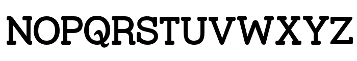Street Slab SemiBold Font UPPERCASE