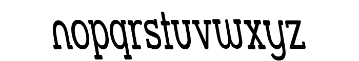 Street Slab - Super Narrow Rev Font LOWERCASE