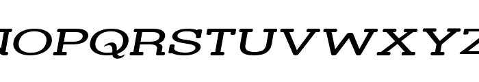 Street Slab - Super Wide Italic Font UPPERCASE