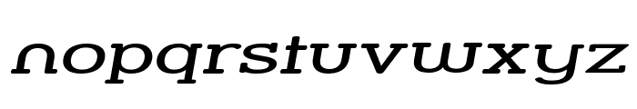Street Slab - Super Wide Italic Font LOWERCASE