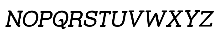 Street Slab Upper Italic Font UPPERCASE