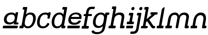 Street Slab Upper Italic Font LOWERCASE