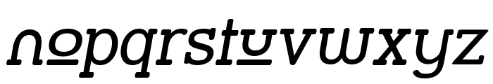Street Slab Upper Italic Font LOWERCASE